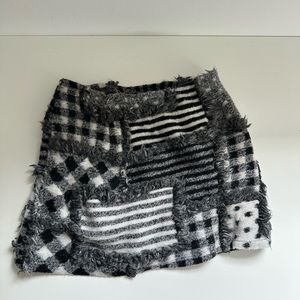 Winter Multiple Patterns Style Fluffy Short Skirt S Size